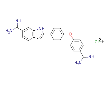 2-[4-(4-Carbamimidoylphenoxy)phenyl]-1H-indole-6-carboximidamide;hydrochloride