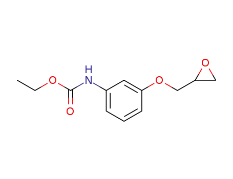 Molecular Structure of 83263-90-5 (Carbamic acid, [3-(oxiranylmethoxy)phenyl]-, ethyl ester)