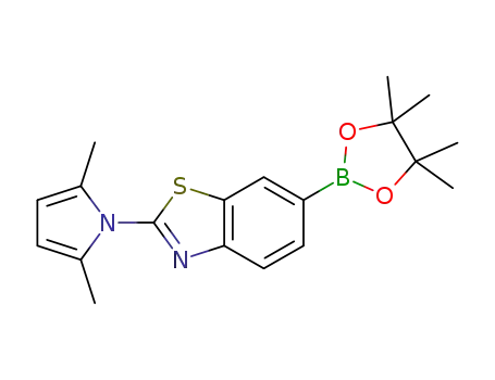 2-(2,5-dimethyl-1H-pyrrol-1-yl)-6-(4,4,5,5-tetramethyl-1,3,2-dioxaborolan-2-yl)benzo[d]thiazole