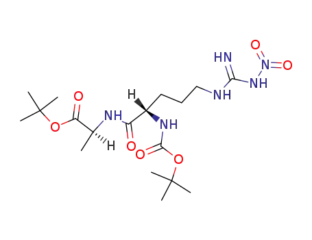 Molecular Structure of 107540-28-3 (Boc-Arg(NO<sub>2</sub>)-Ala-OBu-t)
