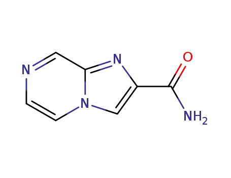 Molecular Structure of 77124-59-5 (Imidazo[1,2-a]pyrazine-2-carboxamide (9CI))