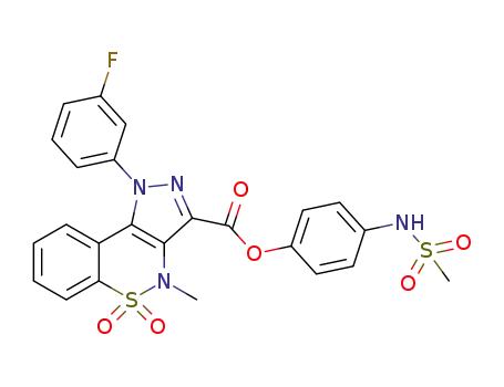 C<sub>24</sub>H<sub>19</sub>FN<sub>4</sub>O<sub>6</sub>S<sub>2</sub>