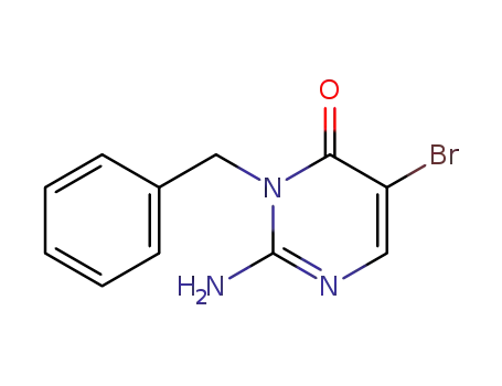2-Amino-3-benzyl-5-bromo-3H-pyrimidin-4-one