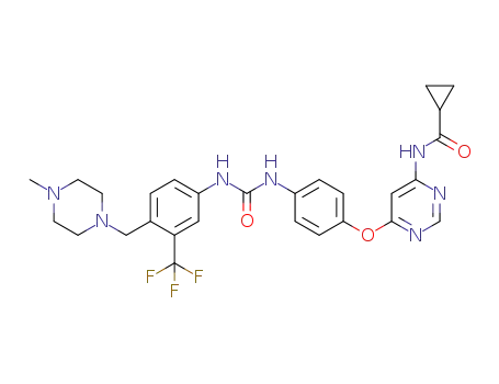 N-(6-{4-[({4-[(4-methylpiperazin-1-yl)methyl]-3-(trifluoromethyl)phenyl}carbamoyl)amino]phenoxy}pyrimidin-4-yl)cyclopropanecarboxamide