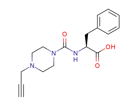(2S)-3-phenyl-2-[(4-(prop-2-ynyl)piperazine-1-carbonyl)amino]propanoic acid