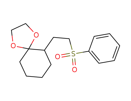 1,4-Dioxaspiro[4.5]decane, 6-[2-(phenylsulfonyl)ethyl]-