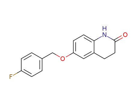 6-(4-fluoro-benzyloxy)-3,4-dihydro-1<i>H</i>-quinolin-2-one