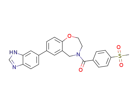 7-(1H-benzimidazol-6-yl)-4-{[4-(methylsulfonyl)phenyl]carbonyl}-2,3,4,5-tetrahydro-1,4-benzoxazepine