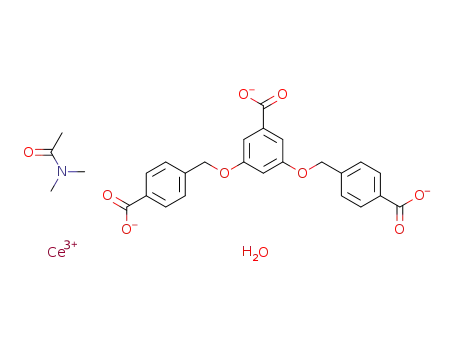 C<sub>23</sub>H<sub>15</sub>O<sub>8</sub><sup>(3-)</sup>*C<sub>4</sub>H<sub>9</sub>NO*H<sub>2</sub>O*Ce<sup>(3+)</sup>