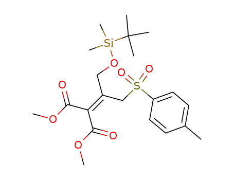 2-[1-(tert-Butyl-dimethyl-silanyloxymethyl)-2-(toluene-4-sulfonyl)-ethylidene]-malonic acid dimethyl ester