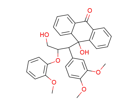 1-(3,4-dimethoxyphenyl)-1-(9,10-dihydro-9-oxo-10-hydroxyanthracen-10-yl)-2-(2-methoxyphenoxy)propan-3-ol