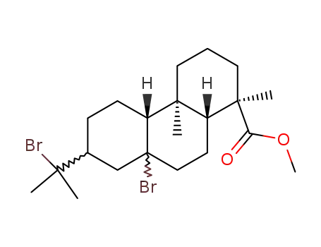 Molecular Structure of 22628-83-7 (methyl 8,15-dibromoabietan-18-oate)