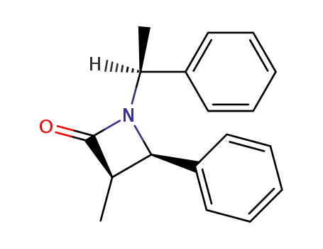 N-((S)-α-Phenylethyl)-3(R)-methyl-4(R)-cis-phenylazetidin-2-one