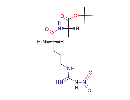 Molecular Structure of 107540-29-4 (H-Arg(NO<sub>2</sub>)-Ala-OBu-t)