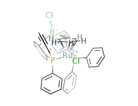 ((phenyl2PC6H4)<sub>2</sub>BCl(η6-phenyl))RuCl
