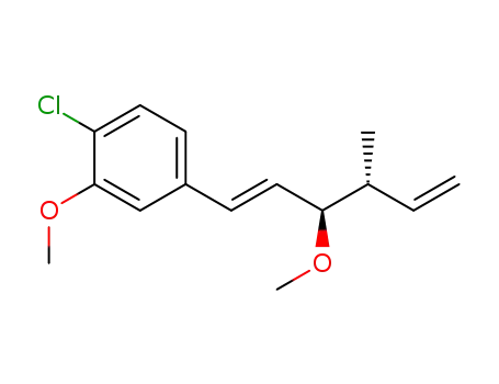 (E)-(3R<sup>*</sup>,4R<sup>*</sup>)-3-methoxy-4-methyl-1-(4-chloro-3-methoxyphenyl)hexa-1,5-diene