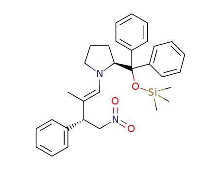 (2S)-2-{diphenyl[(trimethylsilyl)oxy]methyl}-1-[(1E,3R)-2-methyl-4-nitro-3-phenylbut-1-en-1-yl]pyrrolidine