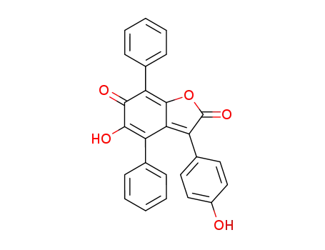 3-(4-Hydroxyphenyl)-4,7-diphenyl-5-hydroxybenzofuran-2,6-dione