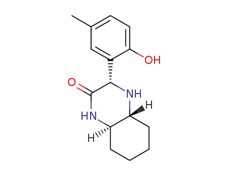 (1R,4S,6R)-3-oxo-4-(2-hydroxy-5-methylphenyl)-2,5-diazabicyclo[4.4.0]decane