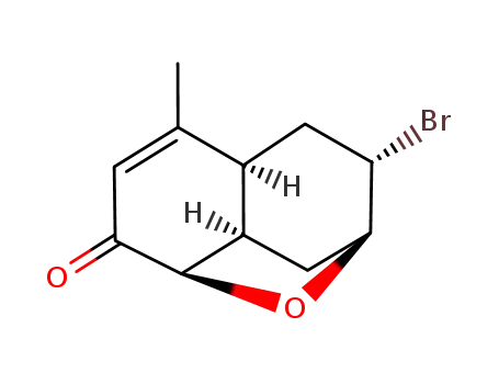 (1R<sup>*</sup>,4aS<sup>*</sup>,6S<sup>*</sup>,7S<sup>*</sup>,8aR<sup>*</sup>)-6-bromo-1,7-epoxy-4a,5,6,7,8,8a-hexahydro-4-methyl-2(1H)-naphthalenone