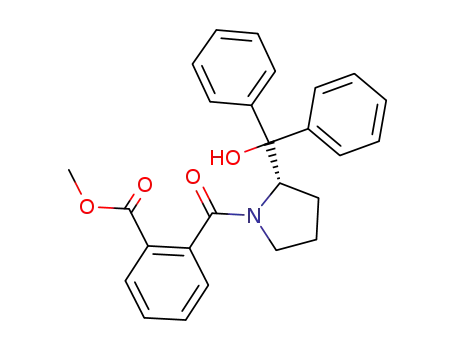 Benzoic acid, 2-[[2-(hydroxydiphenylmethyl)-1-pyrrolidinyl]carbonyl]-,
methyl ester, (S)-
