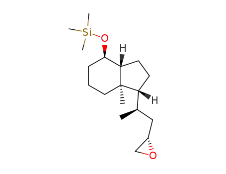 Molecular Structure of 83685-52-3 (Trimethyl-[(1R,3aR,4R,7aR)-7a-methyl-1-((R)-1-methyl-2-(S)-oxiranyl-ethyl)-octahydro-inden-4-yloxy]-silane)