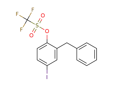 2-benzyl-4-iodophenyl trifluoromethanesulfonate