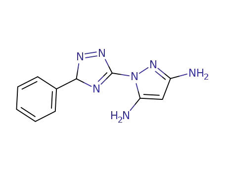 1-(3-phenyl-3H-1,2,4-triazol-5-yl)-1H-pyrazole-3,5-diamine