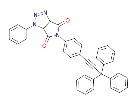 N-4-(3,3,3-triphenylprop-1-yn-1-yl)phenyl-dihydromaleimido-[3,4-d]-phenyl-Δ<sup>2</sup>-1,2,3-triazoline
