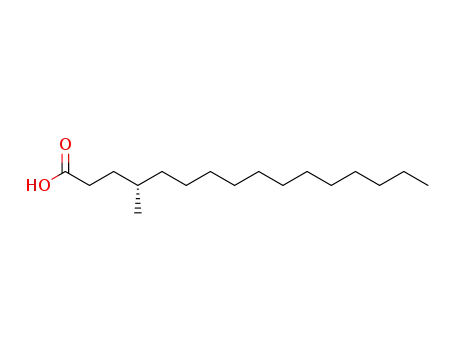Molecular Structure of 89051-73-0 (Hexadecanoic acid, 4-methyl-, (R)-)
