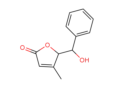 Molecular Structure of 93305-56-7 (5-(hydroxy(phenyl)methyl)-4-methylfuran-2(5H)-one)
