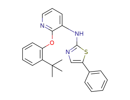 3-Pyridinamine,
2-[2-(1,1-dimethylethyl)phenoxy]-N-(5-phenyl-2-thiazolyl)-