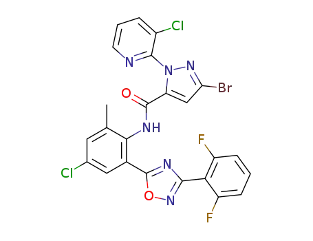3-bromo-N-(2-(3-(2,6-difluorophenyl)-1,2,4-oxadiazol-5-yl)-4-chloro-6-methylphenyl)-1-(3-chloropyridin-2-yl)-1H-pyrazole-5-carboxamide