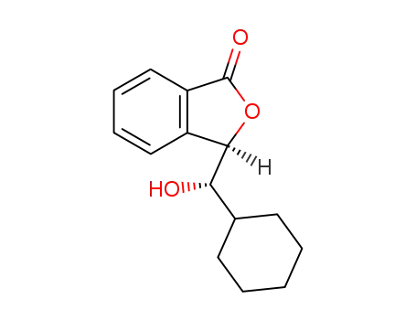 Molecular Structure of 137035-92-8 ((R)-3-((S)-Cyclohexyl-hydroxy-methyl)-3H-isobenzofuran-1-one)