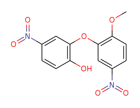 Molecular Structure of 79807-57-1 (Phenol, 2-(2-methoxy-5-nitrophenoxy)-4-nitro-)