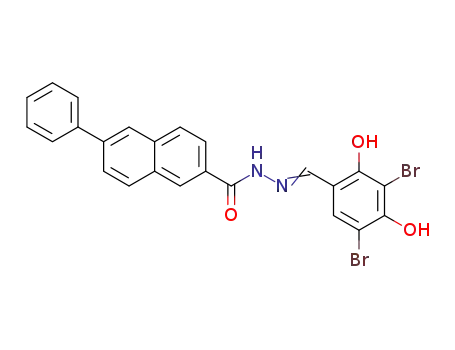 N'-(3,5-dibromo-2,4-dihydroxybenzylidene)-6-phenyl-2-naphthohydrazide