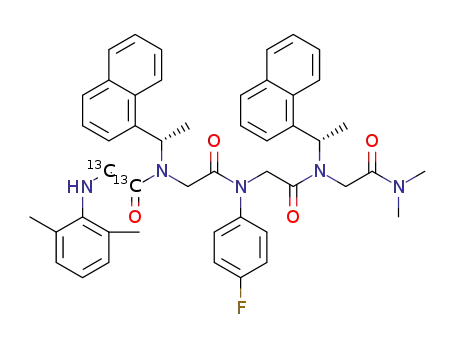 Molecular Structure of 1451279-96-1 (C<sub>46</sub><sup>(13)</sup>C<sub>2</sub>H<sub>50</sub>FN<sub>5</sub>O<sub>4</sub>)