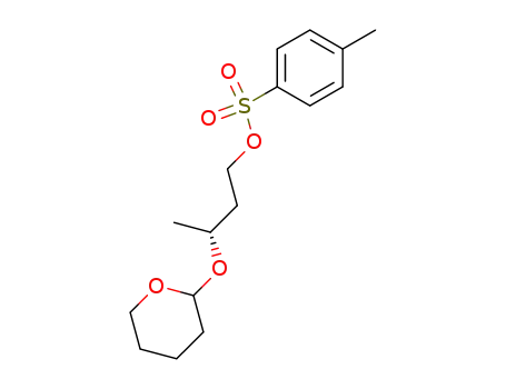 Molecular Structure of 77564-43-3 (1-Butanol, 3-[(tetrahydro-2H-pyran-2-yl)oxy]-,
4-methylbenzenesulfonate, (3R)-)