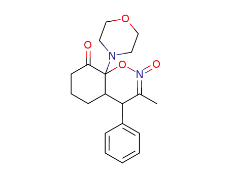 4H-1,2-Benzoxazin-8(5H)-one,
4a,6,7,8a-tetrahydro-3-methyl-8a-(4-morpholinyl)-4-phenyl-, 2-oxide