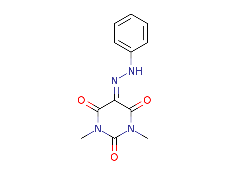 2,4,5,6(1H,3H)-Pyrimidinetetrone,1,3-dimethyl-, 5-(2-phenylhydrazone) cas  30189-12-9