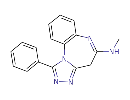 N-methyl-1-phenyl-4H-[1,2,4]triazolo[4,3-a][1,5]benzodiazepin-5-amine