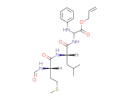 Glycine, N-[N-(N-formyl-L-methionyl)-L-leucyl]-2-(phenylamino)-,
2-propenyl ester, (R)-