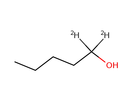 Molecular Structure of 35658-10-7 ([1,1-<sup>2</sup>H<sub>2</sub>]-1-pentanol)