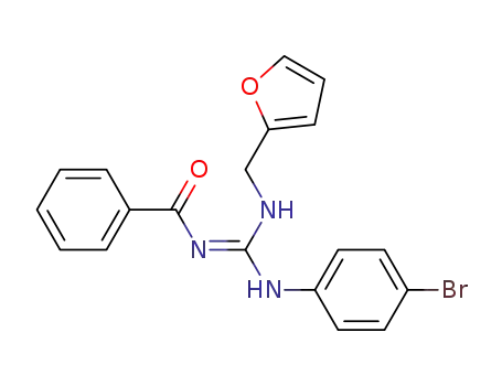 Molecular Structure of 1427783-62-7 ((E)-1-furfuryl-2-benzoyl-3-(4-bromophenyl)guanidine)