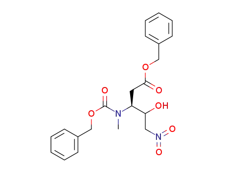 (3R)-N-benzyloxycarbonyl-3-aminomethyl-2-hydroxy-1-nitro-4-benzyloxycarbonylhexane