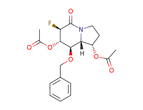 (1S,6R,7S,8R,8aR)-1,7-Diacetoxy-8-(benzyloxy)-6-fluorooctahydro-5-indolizidin-5-one