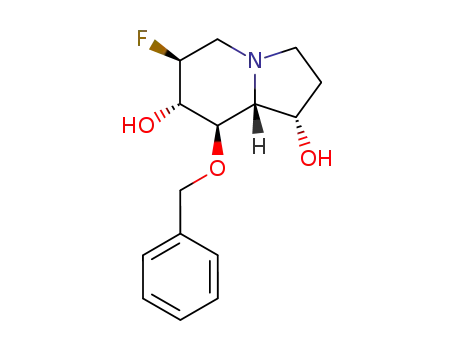 (1S,6S,7S,8R,8aR)-8-(Benzyloxy)-6-fluoro-1,7-dihydroxyoctahydroindolizidine