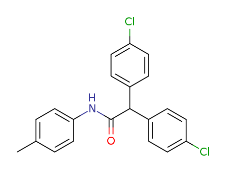 Benzeneacetamide,4-chloro-a-(4-chlorophenyl)-N-(4-methylphenyl)- cas  24765-99-9