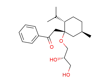 2-[(1R,2S,5R)-1-((S)-2,3-Dihydroxy-propoxy)-2-isopropyl-5-methyl-cyclohexyl]-1-phenyl-ethanone