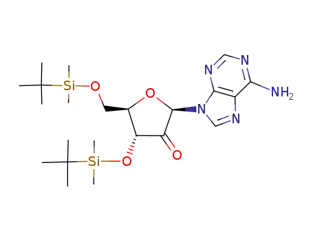 9-(3,5-bis-O-(tert-butyldimethylsilyl)-β-D-erythro-pentofuran-2-ulosyl)adenine